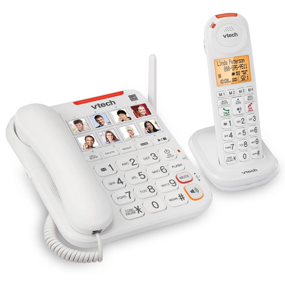 Vtech SN5147 Amplified Corded/Cordless Phone with Answering System